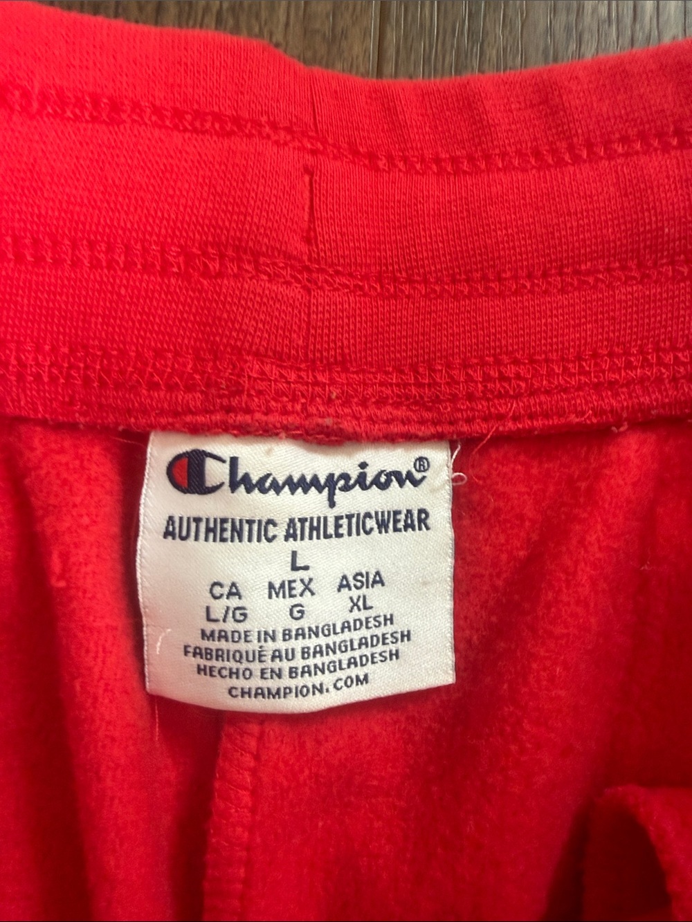 Champion Ladies Red OSU Buckeyes Sweatpants with White Drawstring Large - Picture 5 of 7